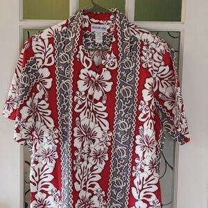 Hawaii shirt men's size large  made in Hawaii 100 % cotton